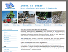 Tablet Screenshot of beton-terko-mixerbeton.com